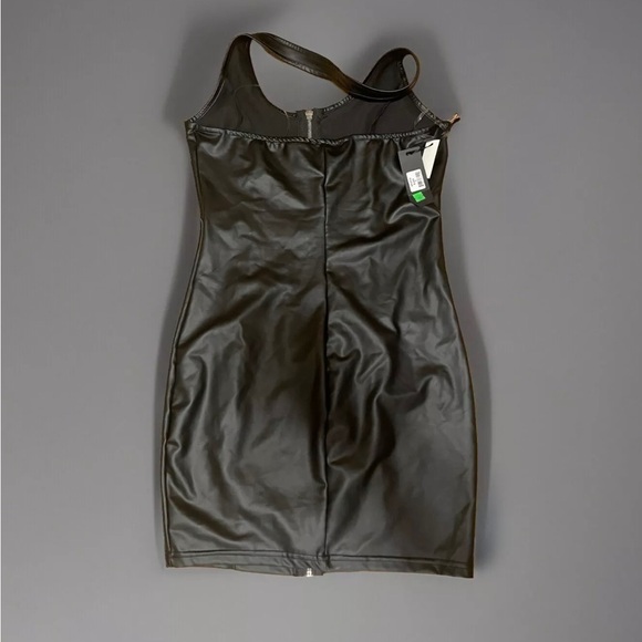 Ellie And Kate Sexy Faux leather Zipper Dress s nwt - Picture 2 of 2
